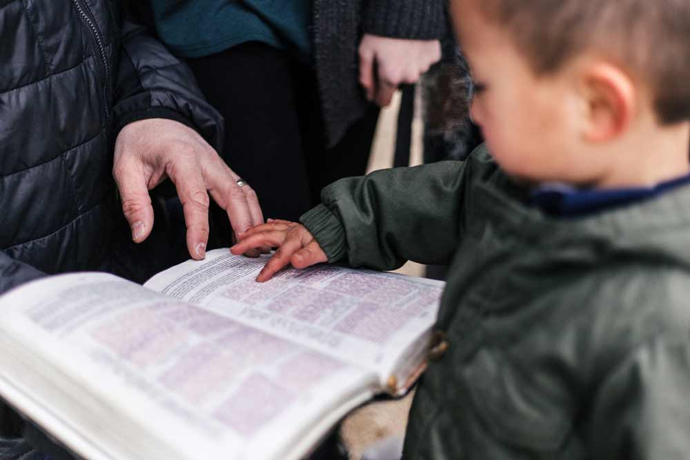 boy interested in learning Bible